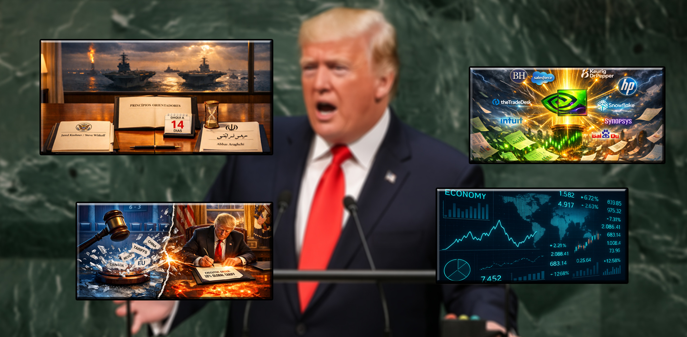 A semana que começa Tarifas, geoestratégia e resultados